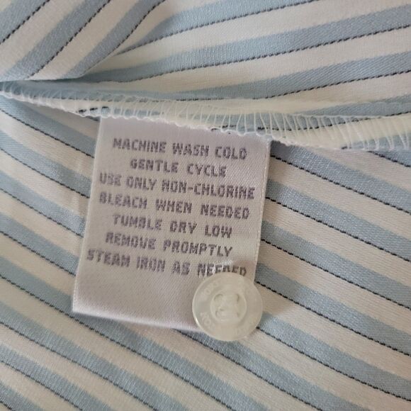 Worthington Women's Long Sleeve Stripe Button-Down Shirt - Picture 11 of 13